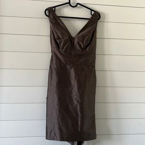 JENNY YOO COLLECTION Shantung Cadie Grey